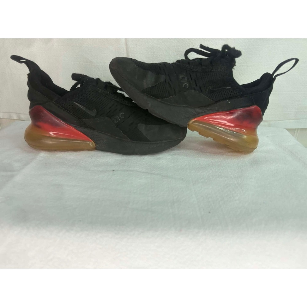 Nike Air Max 270 Kids Sneakers Black Orange Red AH8050-005 Size 13C